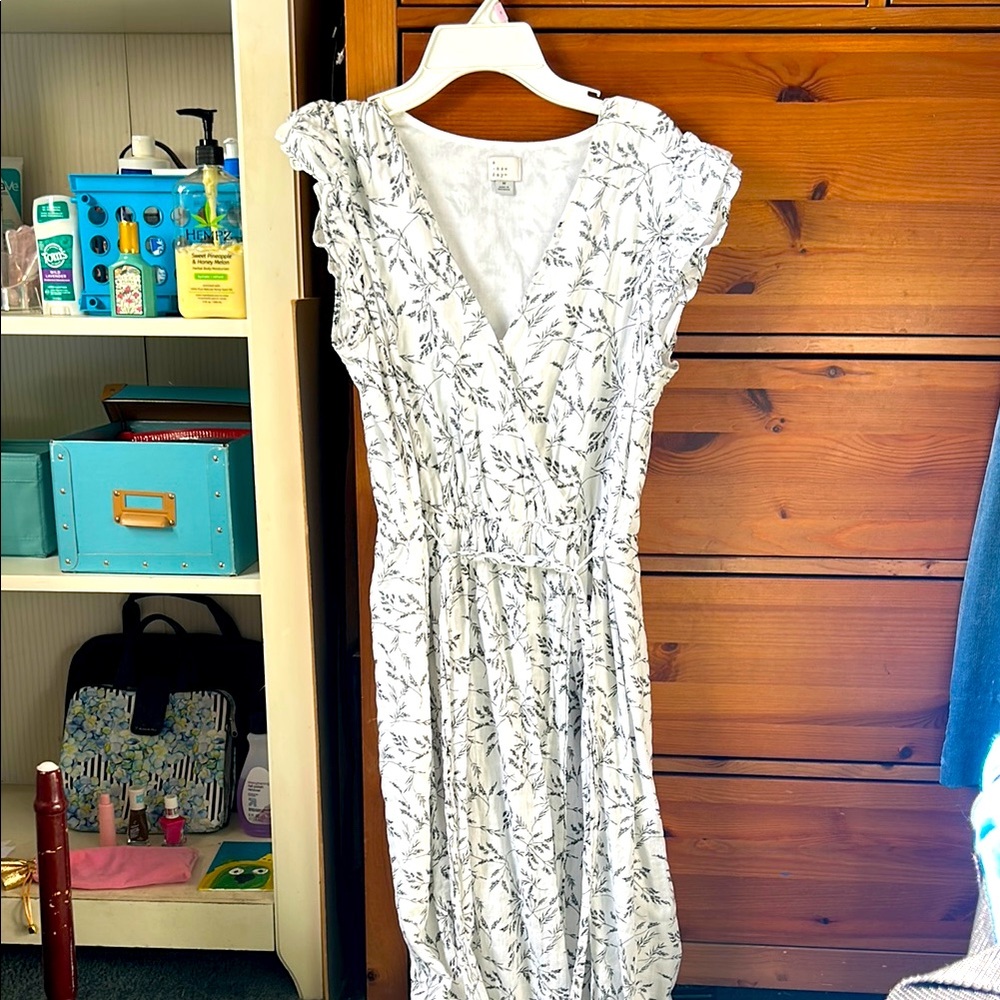 Floral White Dress